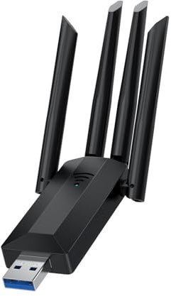 Guangcailun Diga adiós a Internet por Cable, Tarjeta de Red rápida, Plug and Play, No se Necesitan Controladores, No para configuración, Adaptador USB WiFi ABS