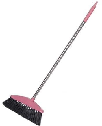 Amosfun Garden Broom Stiff Broom Outdoor Reusable Floor Sweeper Cleaning Stick Home Cleaning Tool Random Style