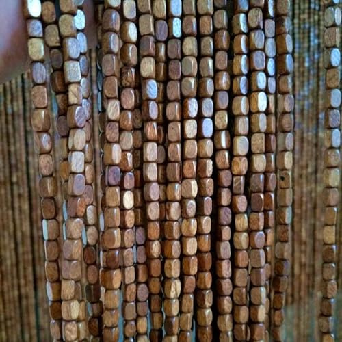 FENGSHOUU Bambus Perlenvorhang Türvorhang,Hölzern Perlenvorhang,Deko Holzperlen Vorhang,Hängender Dauerhaft Türvorhang Dekoration Teilervorhang,Breite×Höhe (95 x 150cm(119 Stränge,Brown)