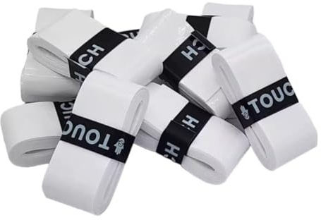 TOUCHi Weiße Overgrips für Tennis, 12 Stück