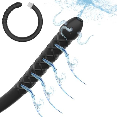 Youxclian 51 cm Extra Lang Silikon Analdusche mit 12-Löcher Klistierspritze Darmreinigung Enema Einlauf Dusche Dusche Anal Vaginal Klistier Wasser Dusche Dusche Einlauf Analdusche für Frauen Männer