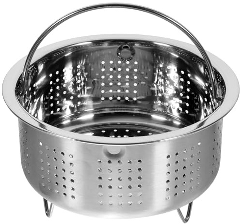 Acier Inoxydable Panier Vapeur Argenté, Grille pour Cuiseur à Riz | Insert Métallique Lisse, Nettoyage Facile et Grosse , Usage Maison ou Restaurant, pour Aliments et Maïs