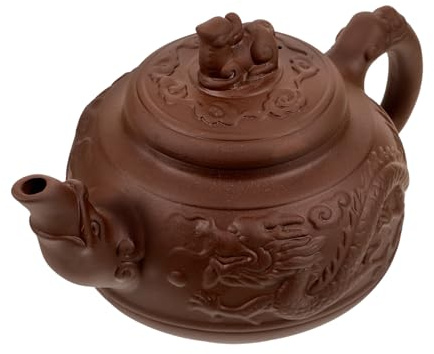 Teiera Decorativa a Forma di Drago in Ceramica da 800ml | Stile Vintage, Manico Ergonomico e Base Antiscivolo, Adatta per Tea Shop e Hotel