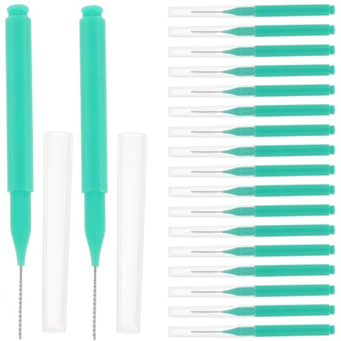 LIFKOME 100 Stück Interdentalbürsten Kleine Größe mit Weichen Borsten aus Sicherem Material Tragbare Zahnzwischenraumbürsten für Sanfte Zahnfleischpflege und Effektive Zahnreinigung
