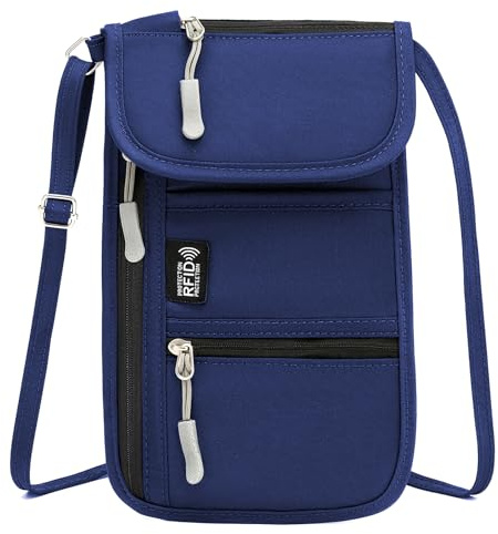 Desing Wish Klein Brustbeutel Damen Herren wasserdichte Brusttasche Mädchen Reisegeldbeutel Diebstahlsichere Tasche Chest Bag Sicherheitstasche Reisepass Organizer mit RFID Schutz Geschenk