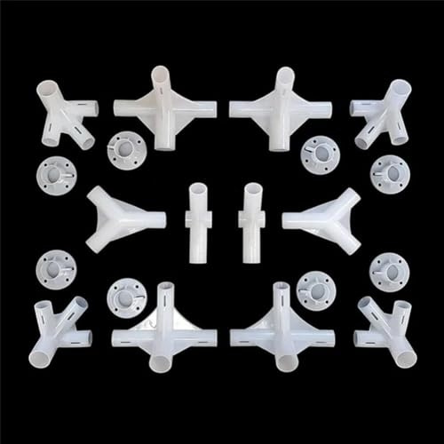 BlesConi Juego de conectores de tienda de campaña para cenador para tubos de 25 mm/19 mm, accesorios centrales de esquina, para reparación de estructuras de toldos de marquesina al aire libre (20