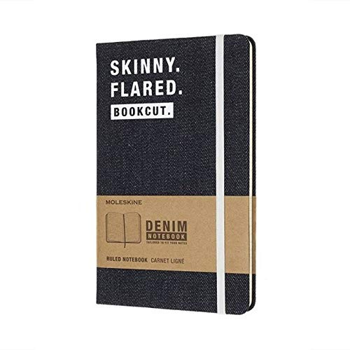 Moleskine Notizbuch (Denim, L/A5, Liniert, Hard Cover) Skinny Flared