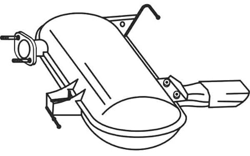 VEGAZ BS-380 Endschalldämpfer Kompatibel mit BMW 3 Touring E91 18107549428 18107549287 18307577214