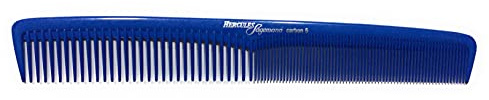 Hercules Sägemann HS C5 carbon 5 Profi Haarschneidekamm blau Haarkamm (antistatisch) Carbonkamm mit 2 Zahnungen fein + grob, 7 Zoll, Haar-Kamm (5b)