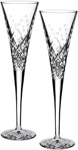 Waterford Wishes Happy Celebrations Toasting Flute Pair