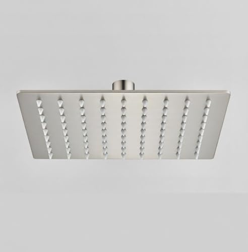 Soffione doccia ultraslim quadrato acciaio inox 25x25 cm TEXAS - Satinato