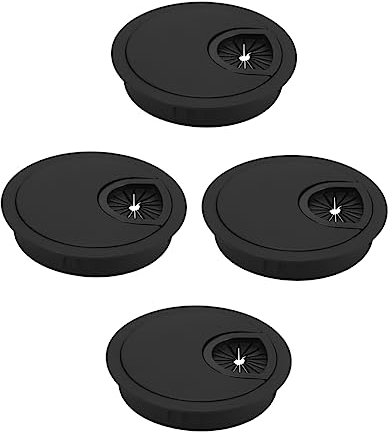 NUOBESTY 4pcs Alloy Wire Tidy Box Cable Organizer Box Wire Storage Cable Hole Cover