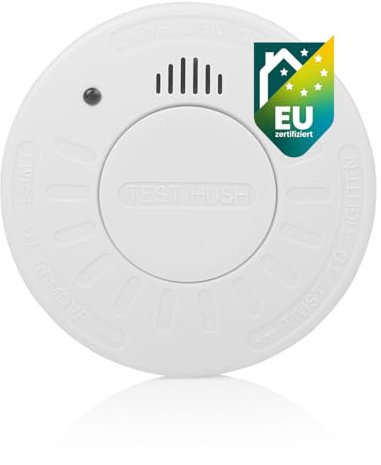 Smartwares Rauchmelder - 85 dB - Optischer Sensor - 10-Jahres-Batterie - Q-Label - 10.025.28