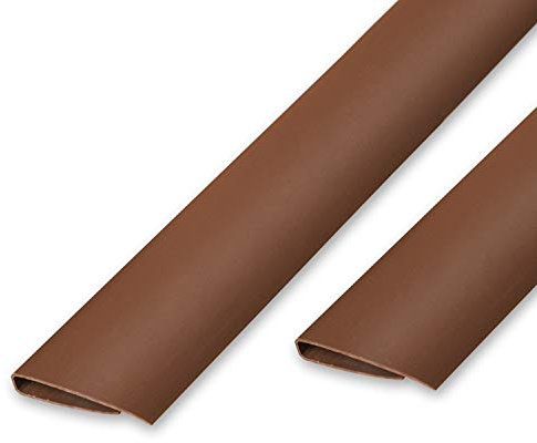 Ribelli Striscia terminale Profilo terminale Profilo di Copertura per tapettino di Protezione della Privacy, colorazione:Marrone, Taglia:1000 cm (10 x 100 cm), Elementi:Striscia di Chiusura