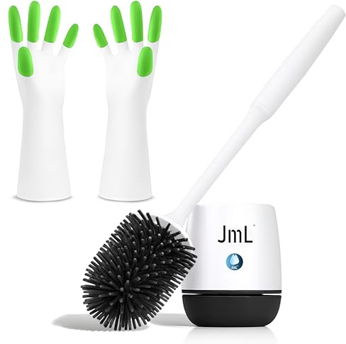 Brosse WC Silicone Hygiénique Support Mural JaMoonLBV JmL® Marque Française | Nettoyage facile