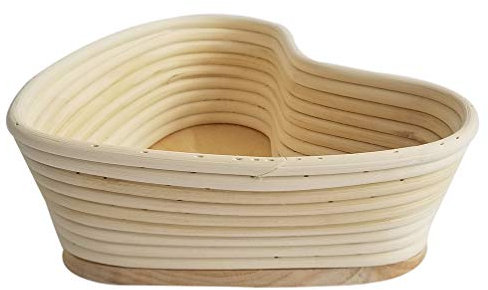 Cabilock Proteig Brotkorb Brotg?rkorb Brotteig G? ?rbe Brotform Brot Fermentation 21,5 x 19 x 7,5 cm Khaki Beh?lter Proofkorb Backzubeh?r Küche B?ckerei Werkzeug Backwerkzeug Gärkorb