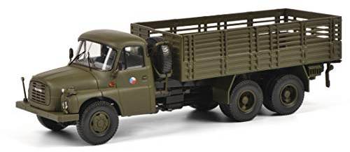 Schuco Tatra T148 Pritsche, Pritschenwagen Militär CSSR, Plattform mit Gittern, Modellauto, Maßstab 1:43, Limitierte Edition