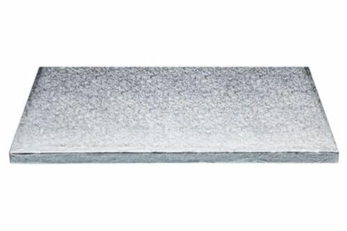 Doric Silver Rectangle Cake Board Drum Approx 18 x 12 (470 x 310mm), 12mm Thick. (1)