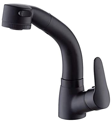 CAPXXIN Robinet, Robinet de Salle de Bain mitigeur d'évier de Cuisine Moderne Robinet pivotant à 360 ° et Bec extractible pour Cuisine et Salle de Bain Douche en Laiton chromé et Colonne d'eau Needed