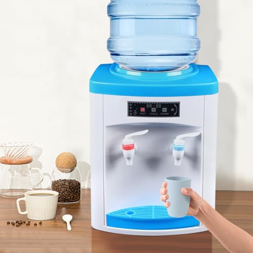 Distributore di acqua elettrico da 550 W, 220 V, per ufficio, casa, acqua potabile, bevande calde, fredde, in piedi, per desktop, per 5-18 l di acqua in secchio