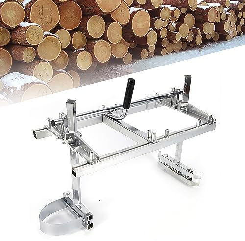 Kettensägen Mühle Beplankung Fräsen 14-24 Zoll Tragbare Kettensäge Zubehör Werkzeuge Mobiles Sägewerk Holz Motorsäge Kettensägenhalterung für Hausbesitzer Holzarbeiter und Tischler
