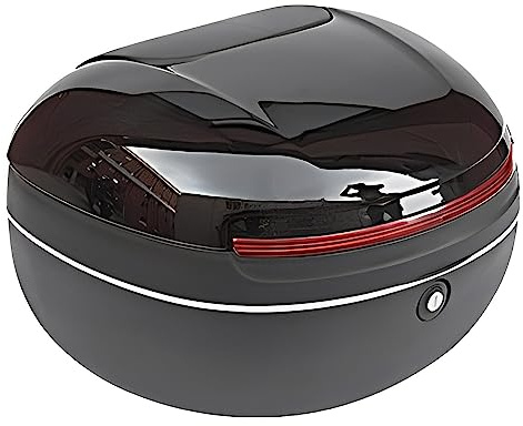 JUNNIU Estuche Superior para Maletero de Scooter 25L Caja Trasera para Equipaje de Motocicleta Accesorios para ciclomotor Estuche para Transporte de Almacenamiento con Bloqueo Superior/B Decoration