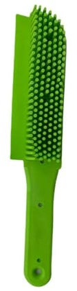 SDMAX Rubber Pet Hair Hand Brush Furniture Floor Sweeper, Portable Dogs Cats Hair & Lint Remover Brush Rubber Massage Brush for Furniture, Auto Detailing Brush for Dogs Cats (Green)