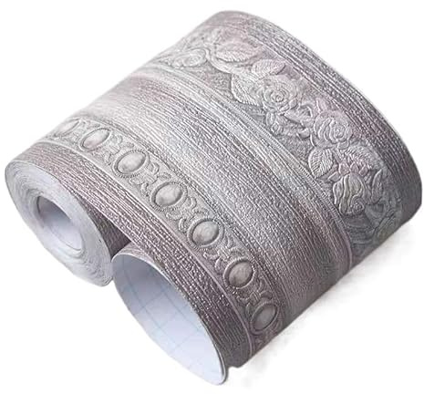 Cenefas De Papel Pintado Pegatinas de borde de pared en relieve DIY, vinilo impermeable for decoración del hogar, papel tapiz autoadhesivo, pegatina de línea de cintura for pies, decoración de cocina