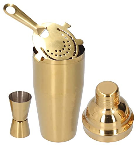 Fdit Ensemble à Cocktail en Acier Inoxydable de Grande capacité de 750ML, Shaker Professionnel avec Passoire et Tasse à Mesurer pour Bar de Barman (2)