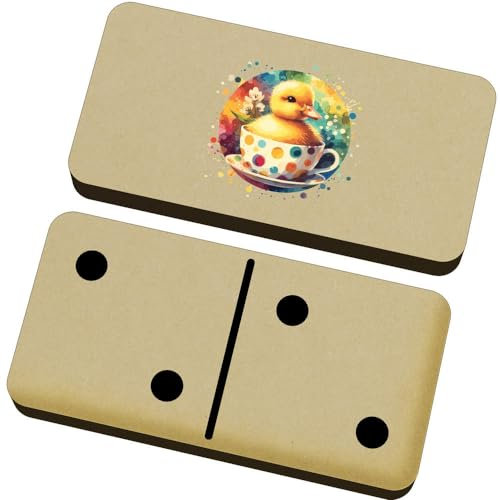 Azeeda 'Duckling In A Teacup' Domino Set & Box (DM00043185)