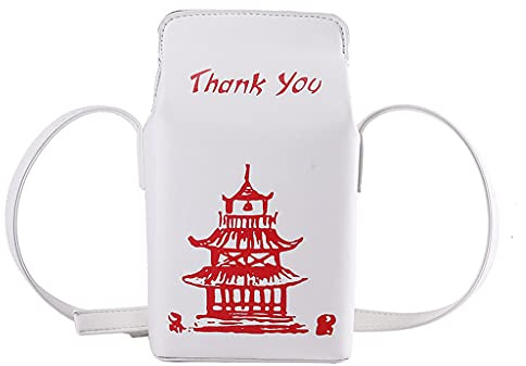 LXJLXD Schultertasche, chinesischer Turm, bedruckt, Schultertaschen für Damen, modische Cartoon-Umhängetasche (W), W, 11x11x19cm