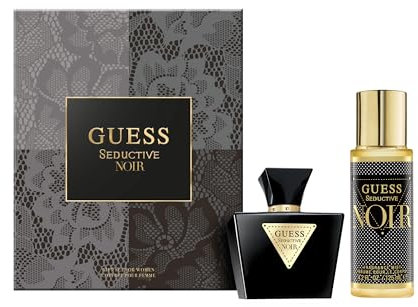 GUESS Seductive Noir Set Regalo da Donna – Eau de Toilette 75ml, Nebbia Corpo 125ml – Fragranza Floreale e Sensuale, Persistente