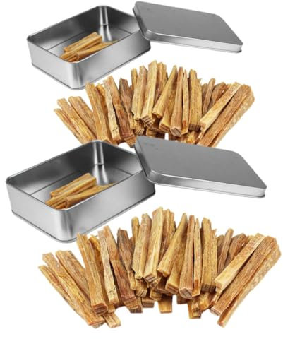 HONMEET Natural Wood Firelighters Sticks Quick Light Kiln Dried Kindling Wood Fire Starter for Outdoor Camping Bbq Fireplace and Emergency Survival 2-box Set