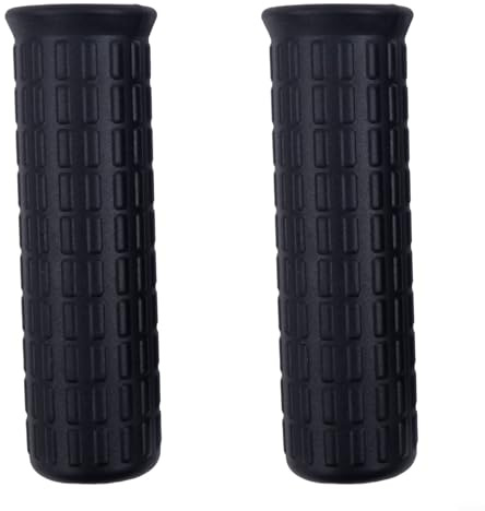 ZWEquipint Gummigriffe für Schubkarren, 2 Stück, schwarz, Ersatz-Rundrohre, rutschfester Griff, 30 mm Innendurchmesser, für Gartenschubkarren (122 x 30 mm)