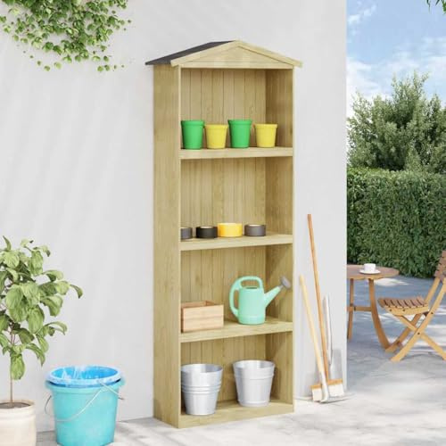 Toit à pente - Abri de jardin - 87 x 33 x 222 cm - En pin imprégné - Pour pelouse, terrasse, jardin