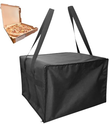 Borsa Termica Per Pizza - Cooler Isolato Grande per Generi Alimentari con Cerniera e Coibentatura - Sacca Consegna Generi Alimentari Scaldapizza - Per Ristoranti Escursionismo Campeggio Barbecue Shopp