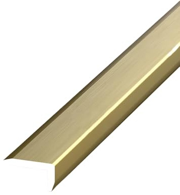 Coayuou Corniere Alu Baguette Murale Angle 100cm* 3 Pièces Baguette Finition Mur Protection Des Bords De Carrelage, Durable Pour Votre Salle De Bain Ou Cuisine(Gebürstete Bronze,5 * 30mm)