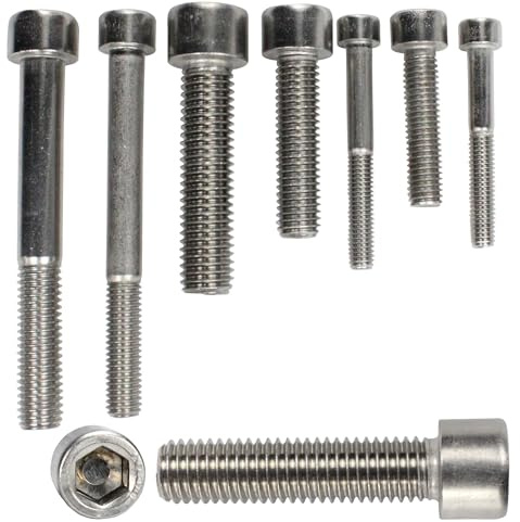 BOOTSTEILE BRAUER - Zylinderschrauben mit Innensechskant und Vollgewinde DIN 912 (ISO 4762) - M6x18 mm - 25 Stück - rostfreie Edelstahl A2 - ISO 4762 Zylinderkopf schrauben, Gewindeschrauben