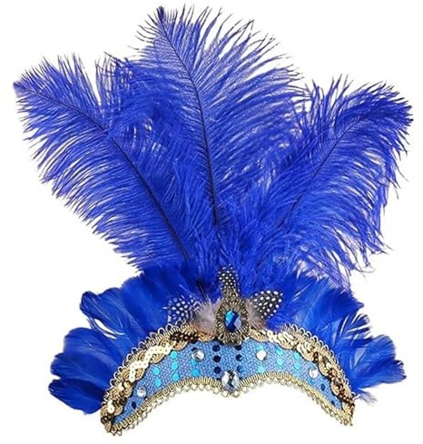 Générique Accessoire De Tête Pour Showgirl | Fascinator Ornement de Tête Showgirl | Coiffe De Pour Cosplay - pour les Occasions de Fête Festival Carnaval Réunion Mariage Mascarade