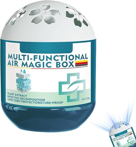 Air Purification Dust Removal Magic Box, Odor Eliminator Airs Fresheners, Plant Extract Formula, for Home Bedroom Living Room Kitchen Pet Areas