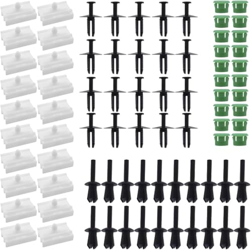 Lot de 80 clips de seuil latéral 51711932996 51118174185 pour E46 E36 316i 318i