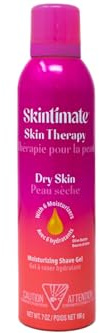 Skintimate Skin Therapy Lotionized Shave Gel for Dry Skin for Women, 7 Ounce