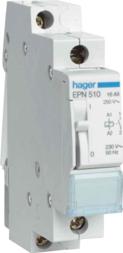 Hager Stromstoß-Schalter Hutschiene EPN512 1 Schließer 8 V/AC 16A 1St.