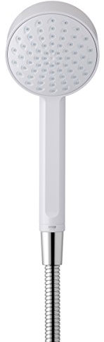 Mira Showers 2.1703.009 Beat 9 cm Single Spray Shower Head - White/Chrome