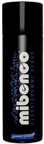 mibenco 71415002 Flüssiggummi Spray/Sprühfolie, Dunkelblau Glänzend, 400 ml - Schutz für Oberflächen und zum Felgen lackieren