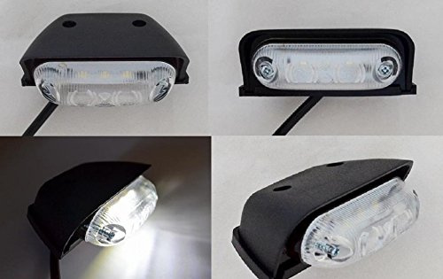 4 x LED 12/24 V vit kontur tak hörn sida vertikal/horisontell montering markeringslampor för SUV offroad trailer lastbil husvagn chassi