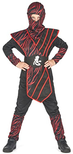 LUCIDA Déguisement ninja fauve rouge garçon