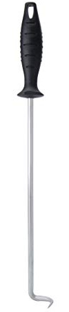 MSY BIGSUNNY Pig Tail Food Flipper rostfritt stål grillning köttkrok, 40 cm