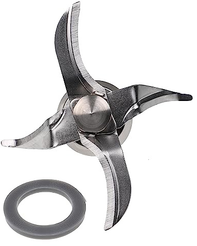 vhbw Couteau de mixeur compatible avec Vorwerk Thermomix TM21 robot culinaire - Avec 4 lames, joint d'étanchéité inclus