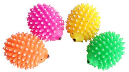balacoo Spielzeug für Katzen und Hunde, 4 Stück, Kreatives kleines Igel, Spielendes Spielzeug, Lustiges Kauspielzeug für Haustiere Katzenspielzeug hundekauspielzeug (zufällige Farbe)